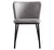 Silla Comedor Cozy Tapizada Terciopelo Velvet Antimanchas Estructura Negro Asiento Beige