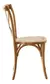 Silla De Comedor Cocina Cross De Madera Esterilla De Rattan Estructura Roble - Tengo Todo