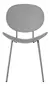Silla Comedor Concept Estructura Plástico Y Patas Metal