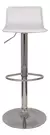 Banqueta Stick Regulable Asiento Tapizado En Ecocuero Blanco - tienda online
