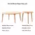 Mesa Baja Holy Set x2 de Madera Laqueada Tapa de Rattan Tejido - Tengo Todo