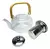 Tetera Pava De Vidrio Con Infusor Tapa de Acero Inoxidable - tienda online