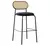 Banqueta Alta Taburete Pottery Pana Velvet Estructura Hierro Color Beige - comprar online