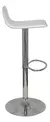Banqueta Stick Regulable Asiento Tapizado En Ecocuero Blanco en internet