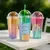 Vaso Decorado Trendy 450 Ml Con Tapa Y Sorbete - comprar online