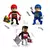 Set Héroes De La Ciudad 3 Figuras Con Accesorios Flokys - comprar online