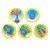 Juego de Bombitas de Agua Splash Timer Funny Head Verde Ditoys
