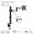 Suporte Para Monitor De 17" A 32" Articulado Rotação 360° E Organizador De Cabo - Sm400a