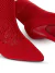 Bota Feminina Ankle Boots Salto Alto Estilo Meia com Bico Fino, botas de Tricô Stiletto - Delicada Glamour Vibrante 