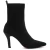 Imagem do Bota Feminina Ankle Boots Salto Alto Estilo Meia com Bico Fino, botas de Tricô Stiletto
