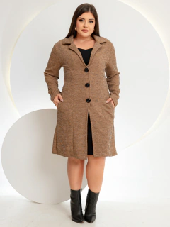 Sobretudo Feminino Longo de Meia Estação com Botões - Estilo Elegante para Looks de Frio - loja online