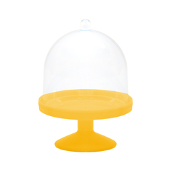 Mini cúpulas acrilico com base colorida para lembrancinha, doces, taça - 10 UNIDADES - Sorelle Artes
