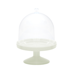 Mini cúpulas acrilico com base colorida para lembrancinha, doces, taça - 10 UNIDADES - comprar online