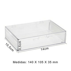 Caixa acrílica 14x10 sem divisória - 1 unidades - Sorelle Artes