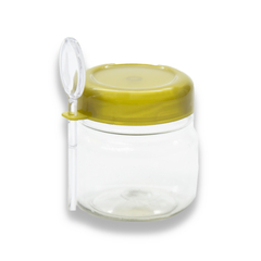 Potinhos de plástico com colher para papinha - 10 unidades - Sorelle Artes