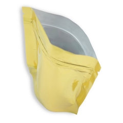 Saco dourado metalizado zip 10x18cm - 10 unidades - Sorelle Artes