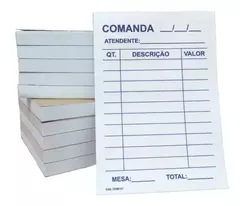 Bloco, Talão, Recibo e Comanda - comprar online