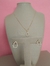 Conjunto Gargantilha E Brinco Zircônias Formato Gota