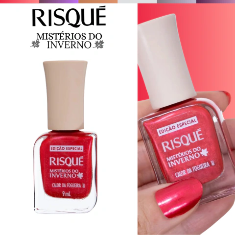 Esmalte Risqué Metálico Calor Da Fogueira 9ml Mistérios de Inverno