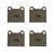 Pastilha De Freio Dianteira Para Volkswagen Gol, Voyage, Parati, Saveiro G1 1981 A 1993, Passat 1974 A 1986 E Gurgel BR800 1988 A 1992 Jurid