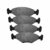 Pastilha De Freio Dianteira Para Volkswagen Gol G1/G2 1984 Em Diante Lonaflex - comprar online