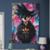 Quadro Goku Geek Street Art – Personagem Dragon Ball em Estilo Urbano e Colorido na internet