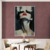 Imagem do Quadro Abstrato Feminino com Lábios Vermelhos – Estilo Contemporâneo e Impactante