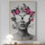 Quadro Decorativo Mulher com Borboletas – Arte em Colagem Moderna para Sala ou Quarto na internet