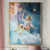 Quadro Infantil Menina no Céu – Decoração Lúdica com Toque de Fantasia - Divino Quadros - Arte Exclusiva para Transformar Seu Espaço