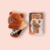 Mini Grampeador Cute Urso Marrom
