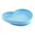 PLATO SILICONA CORAZON CELESTE - comprar online