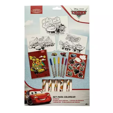 Set Colorear Cars Artel
