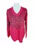 Sweater Print Rojo Mujer V Talla L - comprar en línea