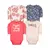 Set 4 Bodys Bebe Niña Flores Tedmimak - comprar en línea