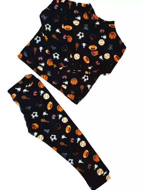 Pijama Polar Deportes Azul 4a - comprar en línea