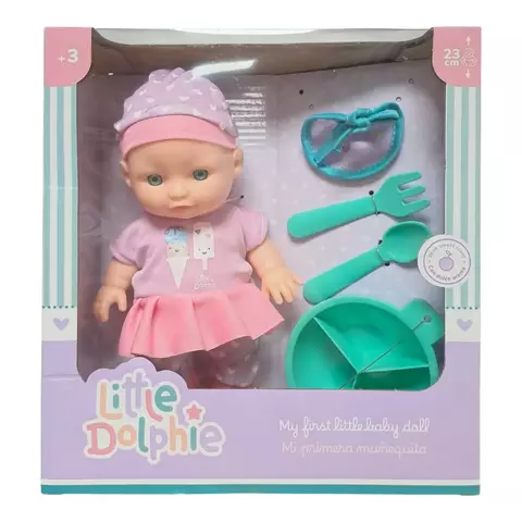 Mi Primera Muñeca Con Plato Para Comer - comprar en línea