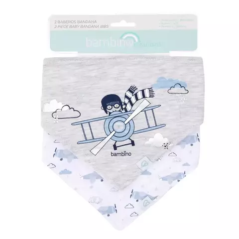 Bandana Babero Pack Bambino Avión - comprar en línea