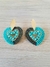 Aros Corazón Apegados Peltre - comprar en línea