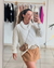 Blusa Tricô Gola Boba Off-White – Veste até o 44