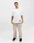 Calça Baggy Sarja Fire Ghost Letter (Areia) - comprar online
