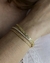 Pulseira Riviera Quatro Pontas 2mm Ouro na internet
