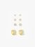 Trio Brinco Ponto de Luz + Brinco Tiara - comprar online
