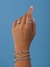 Pulseira Riviera Quatro Pontas 2mm Ródio - loja online
