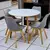 Mesa Dina Redonda De 90CM Na Cor Branca - loja online