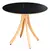 Mesa Eco Redonda De 80CM Na Cor Preto
