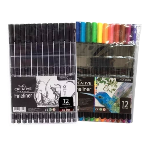 INDRA Rotuladores fineliner c/12 - comprar en línea