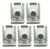 Kit 5 Porca Fixacao 6x100 Para-choque Peugeot Citroen Orig