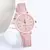 Relógio feminino casual com pulseira de couro. - loja online