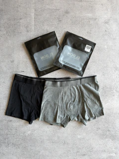 BOXER PACK x2 (Negro y Gris) - comprar online