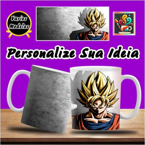 Caneca De Porcelana Dragon Ball Z #B67 - comprar online